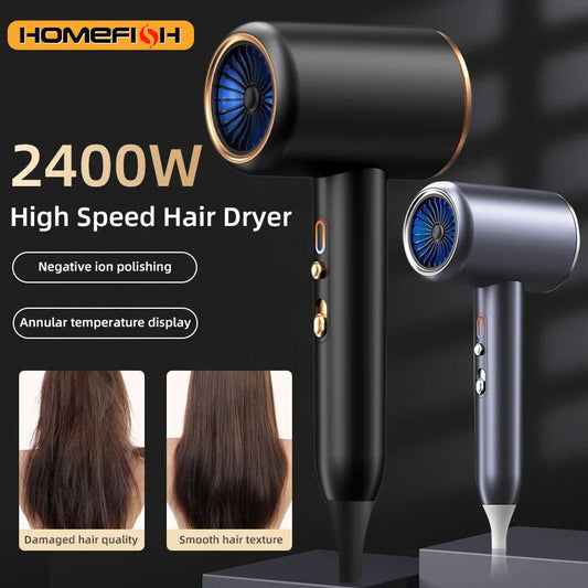 F33 Professional Hair Dryer Hot Cold Wind Air Brush Hairdryer Negative Lonic Blow Dryer Strong PowerDryer Salon Tool 2400W