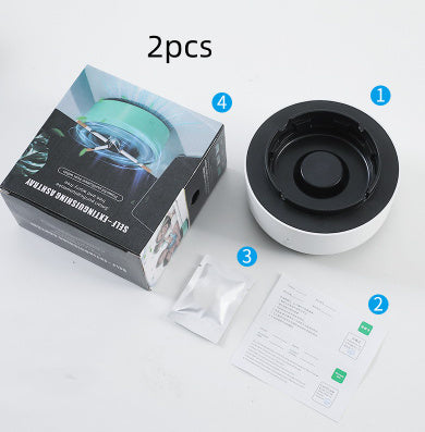 Smoke Removal Air Purification Ashtray Anion Purification Practical Automatic Purifier Ashtray Portable Gadgets For Car Ashtray